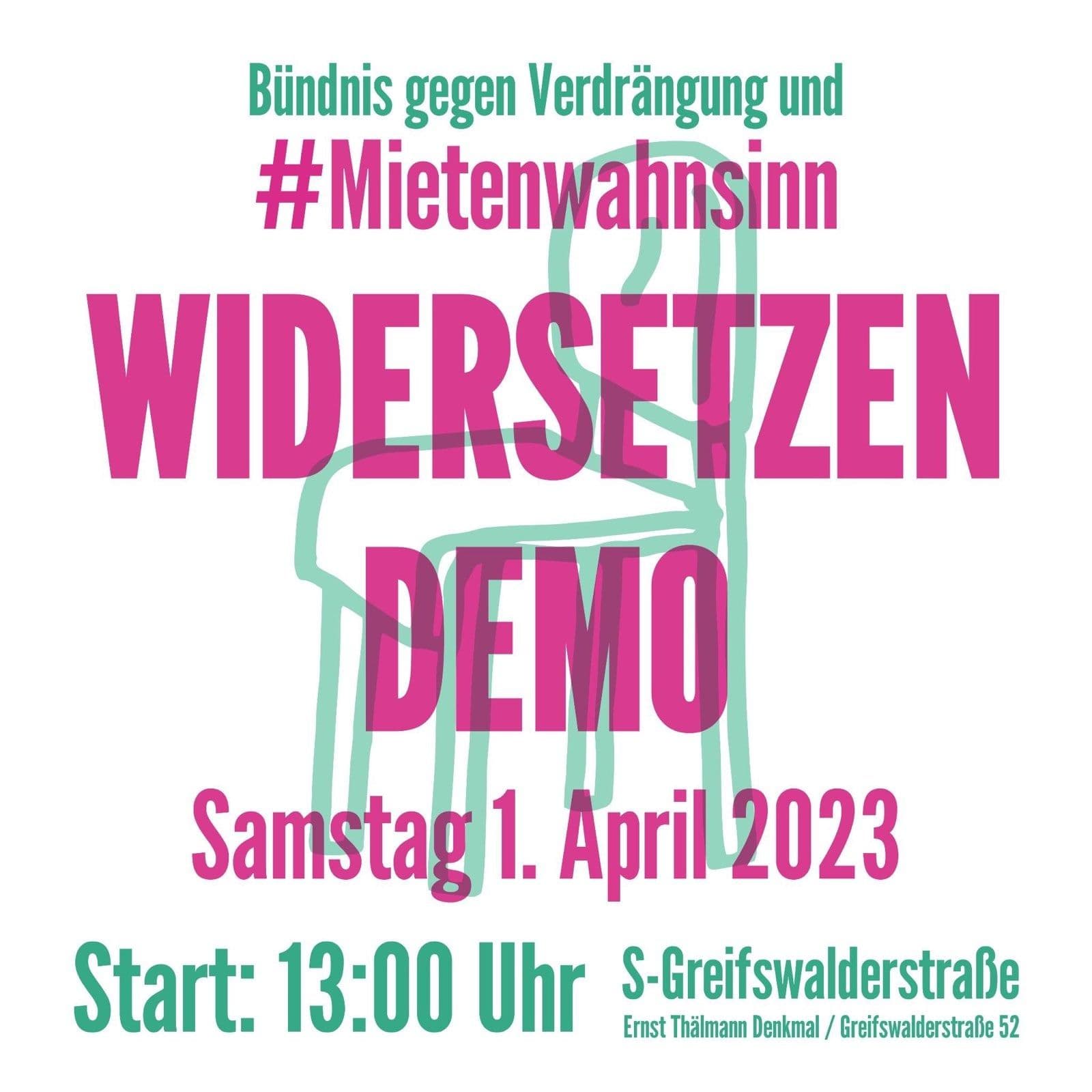 Mietenwahnsinn Demo 010423